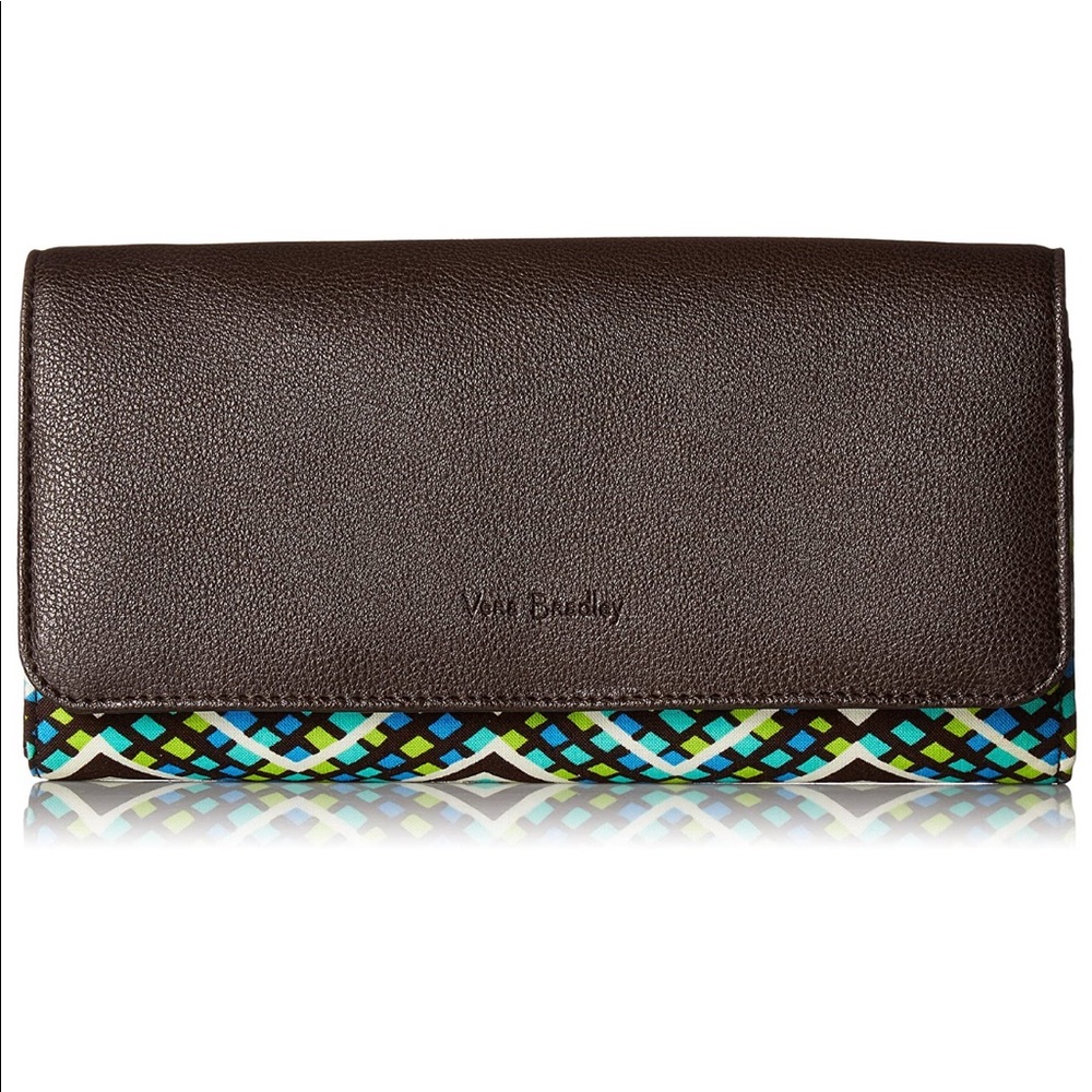 Vera Bradley RFID Trifold Audrey Wallet Rain Fores